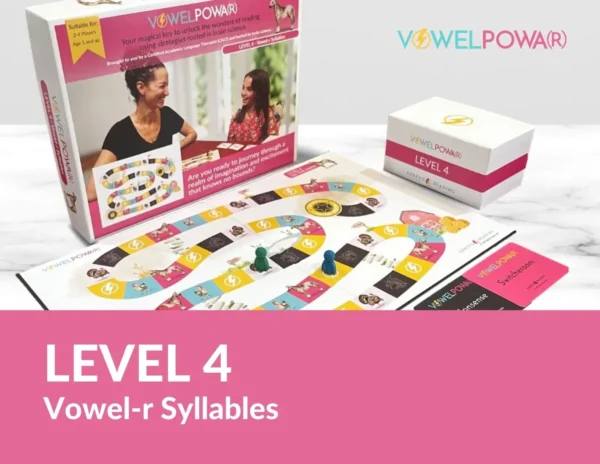 VOWEL POWA(R)™ Level 4 Vowel-r Syllables - Educational Board Game by Genesis Reading