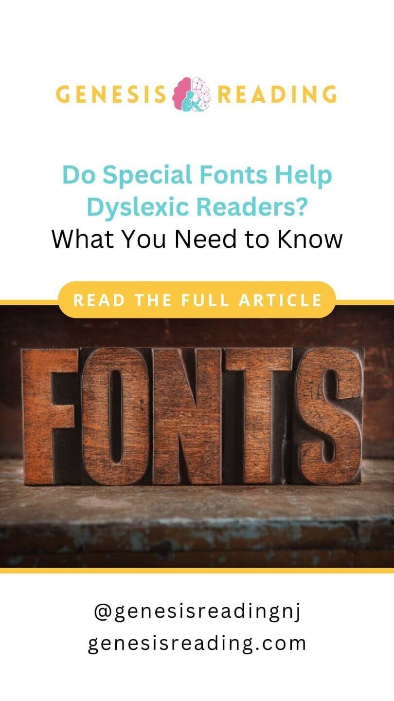 Do Special Fonts Help Dyslexic Readers? What You Need to Know by Sheridan Hotung, Genesis Reading