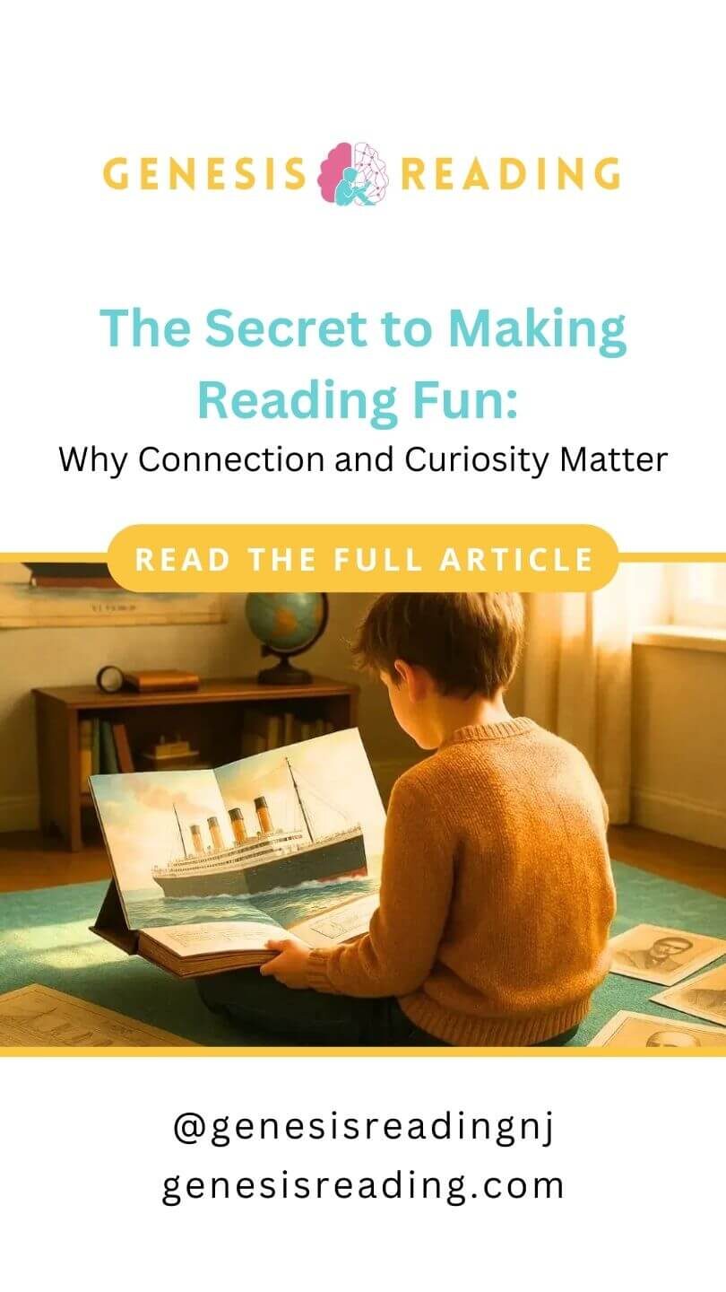 Making Reading Fun By Sheridan Hotung, Genesis Reading