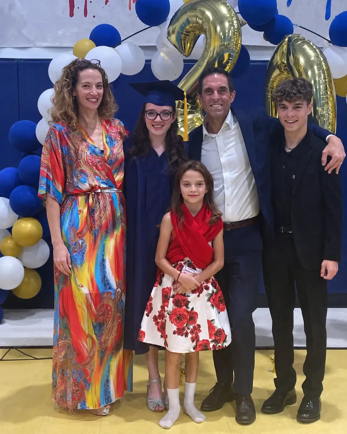 Sheridan Hotung and her family at her daughters graduation